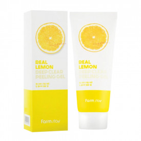 Пілінг з екстрактом лимона Farm Stay Real Lemon Deep Clear Peeling Gel