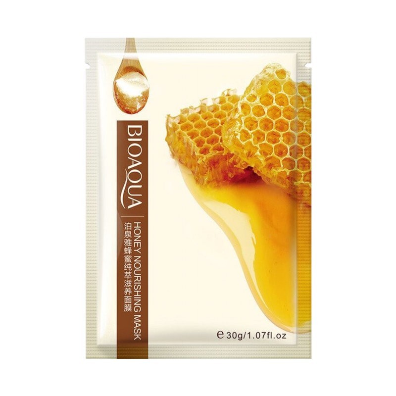 Маска тканевая с медом BIOAQUA Honey Nourishing Mask