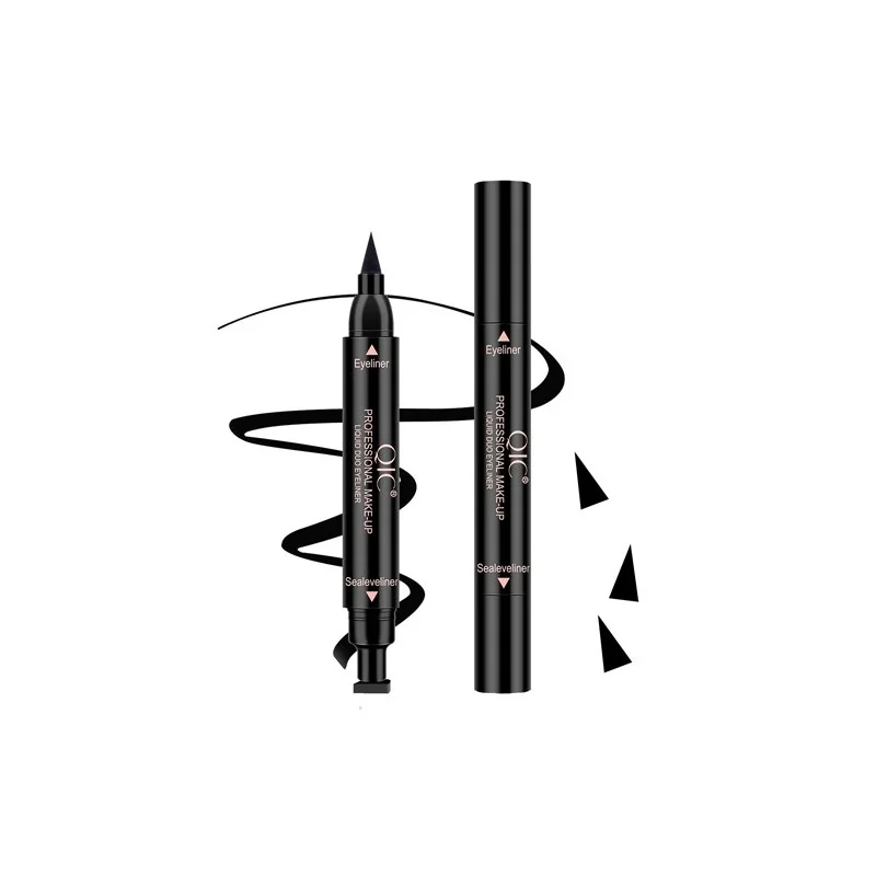 Водостійка двостороння підводка-штамп QIC eyeliner