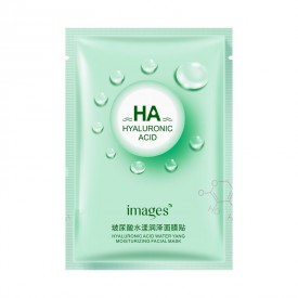 Маска тканинна з гіалуроновою кислотою і зеленим чаєм Images Ha Hydrating Mask Green