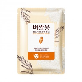 Маска тканинна з рисовим екстрактом ROREC Rice White Skin Beauty Fasical Mask