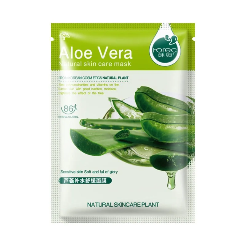 Маска тканинна з Алое Віра ROREC Aloe Vera Natural Skincare Plant