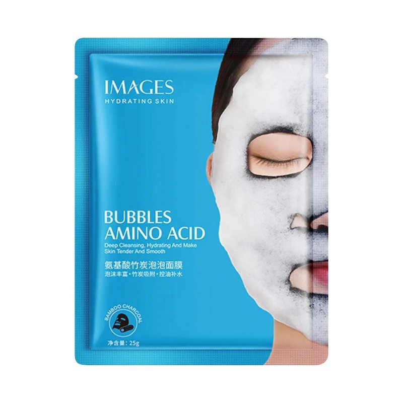 Очищаюча бульбашкова маска з вугіллям Bioaqua Bubbles Amino Acid Mask