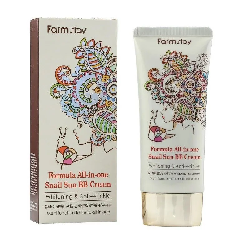 Многофункциональный BB-крем FARM STAY Formula All-in-one Snail Sun BB Cream