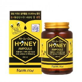 Зволожуюча сироватка для обличчя з прополісом і ромашкою Farm stay All In One Honey Ampoule