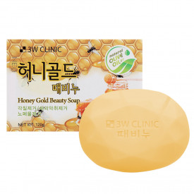 Мыло с медом и золотом 3W CLINIC Honey Gold Beauty Soap