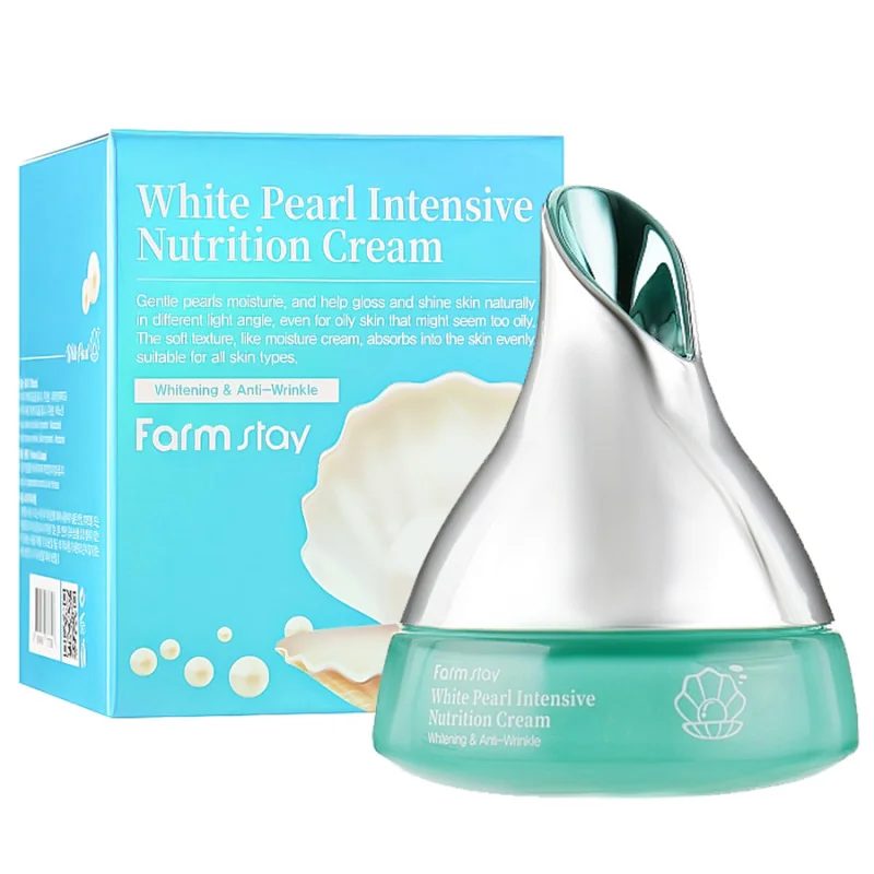 Крем для лица с экстрактом жемчуга питательный Farm Stay White Pearl Intensive Nutrition Cream