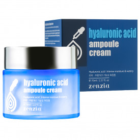 Крем для лица с гиалуроновой кислотой Zenzia Hyaluronic Acid Ampoule Cream