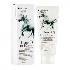 Крем для рук с лошадиным маслом 3W Clinic Horse Oil Hand Cream