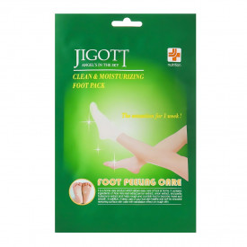Маска-носочки для пилинга ног Jigott Clean & Moisturizing Foot Pack