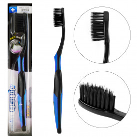 Синя зубна щітка із щетиною з бамбукового вугілля Medicare Charcoal Toothbrush Anti Blocking Effect