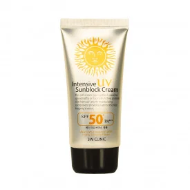 Крем для лица солнцезащтный 3W Clinic Intensive UV Sunblock Cream SPF50+