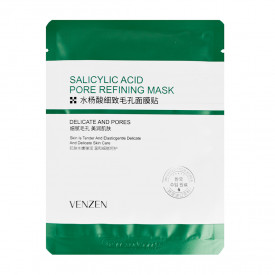 Тканевая маска для лица с салициловой кислотой очищающая VENZEN Salicylic Acid Pore Refining Mask