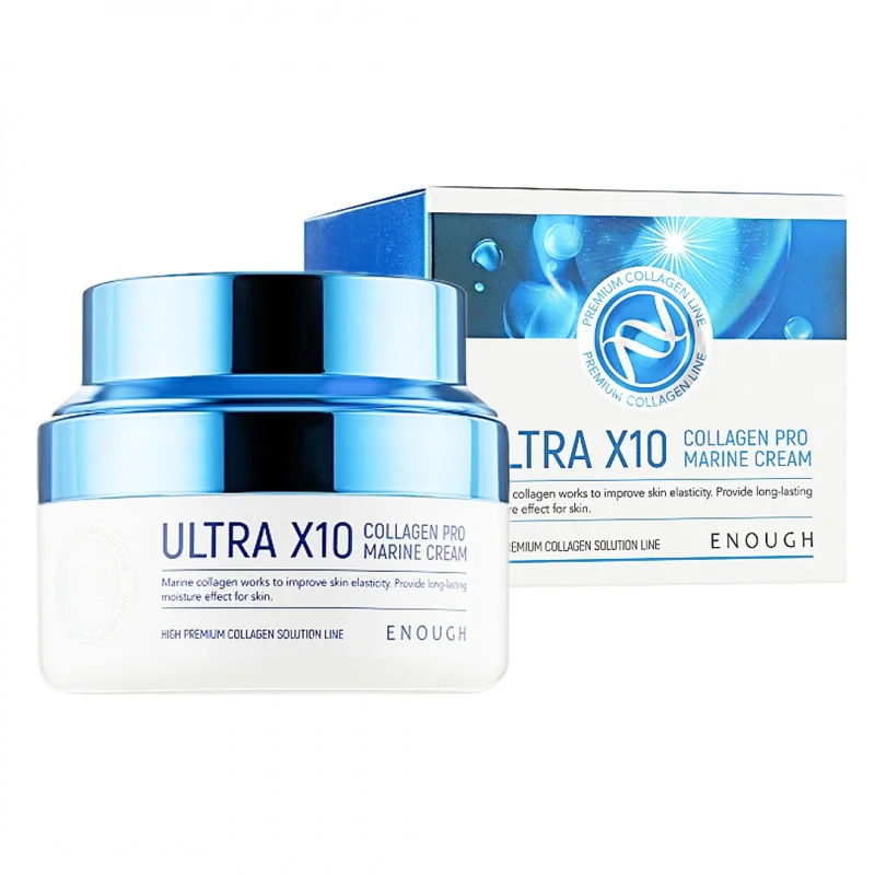 Крем для обличчя з колагеном зволожуючий Enough Ultra X10 Collagen Pro Marine Cream (50 мл)